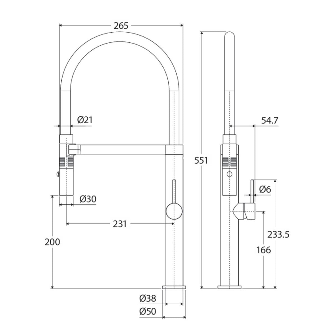 Fienza KAYA Pull Down Sink Mixer