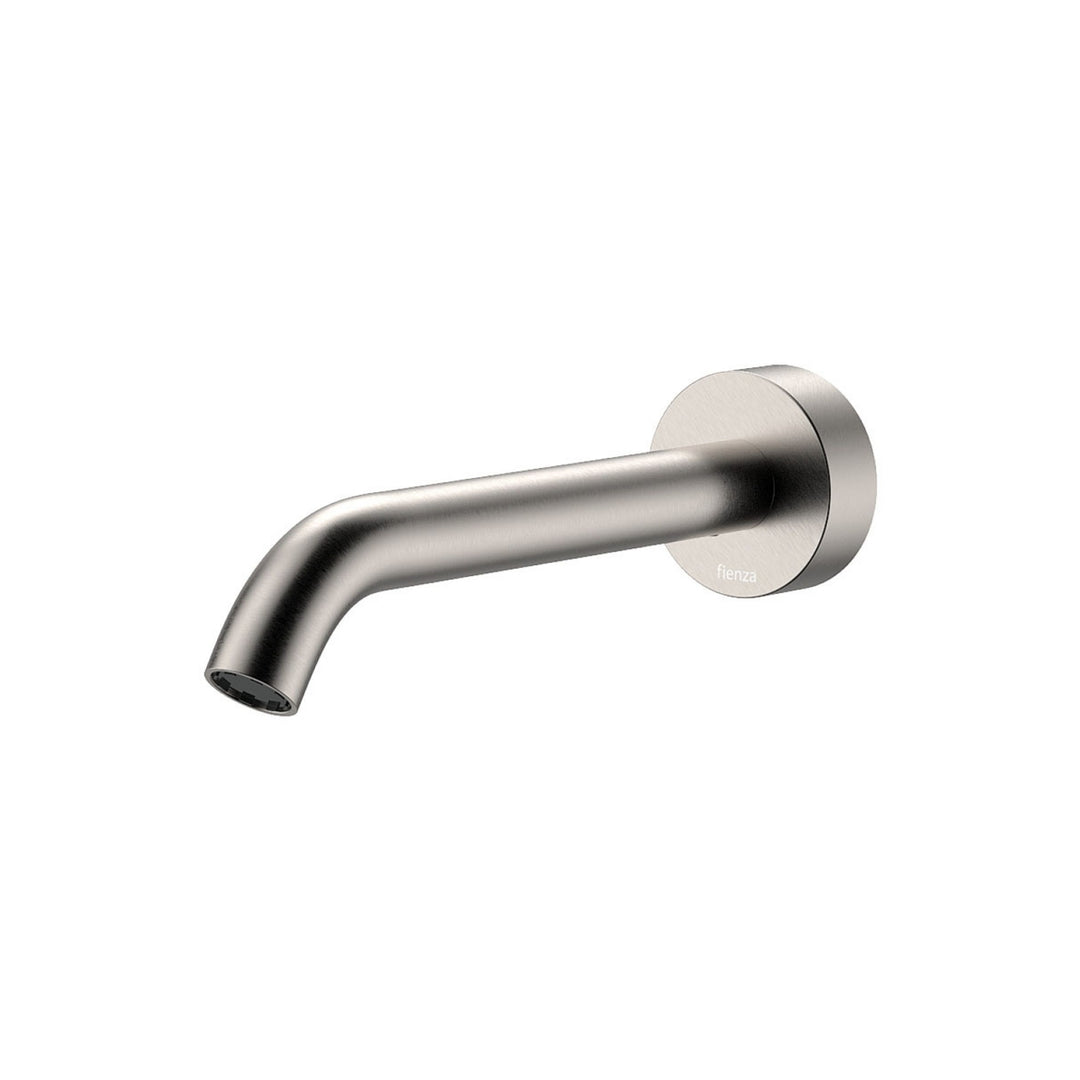 Fienza Kaya 180mm Wall Basin/Bath Lead Free Outlet Spout Brushed Nickel