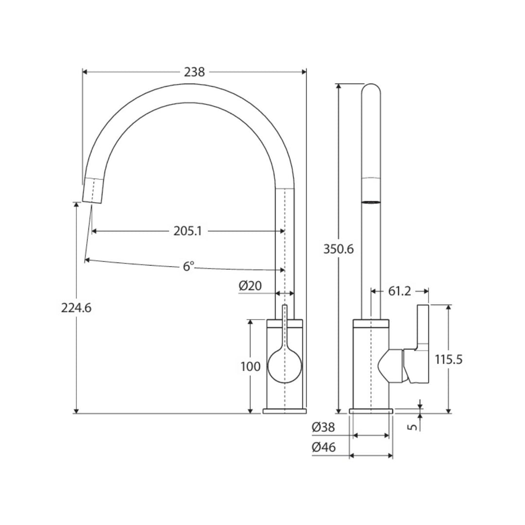 Fienza Sansa Sink Mixer