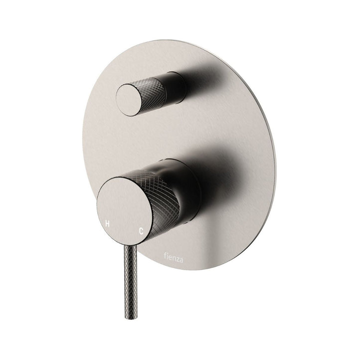 Fienza Axle Large Plate Wall Diverter Mixer (Complete Kit)