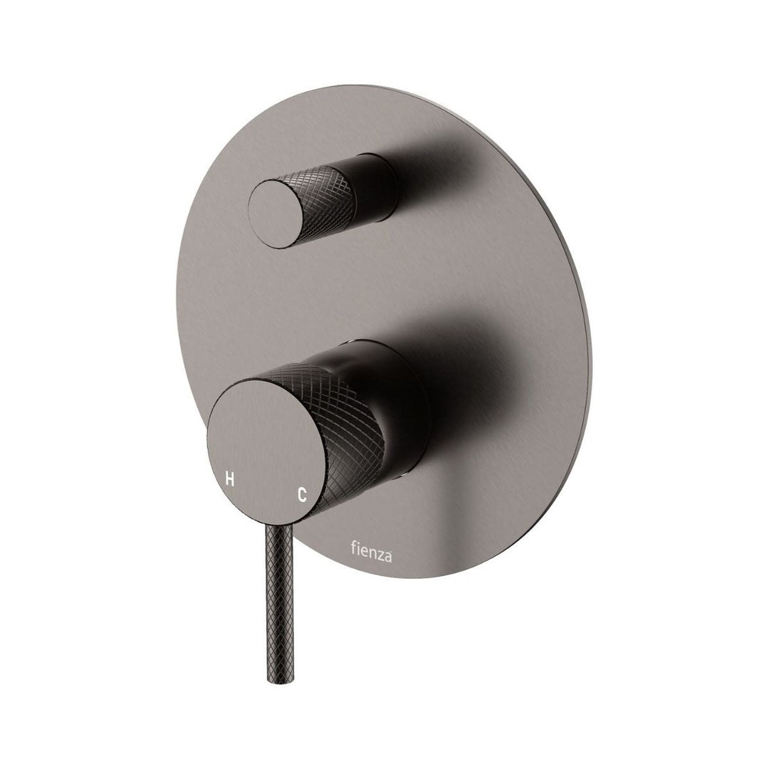 Fienza Axle Large Plate Wall Diverter Mixer (Complete Kit)