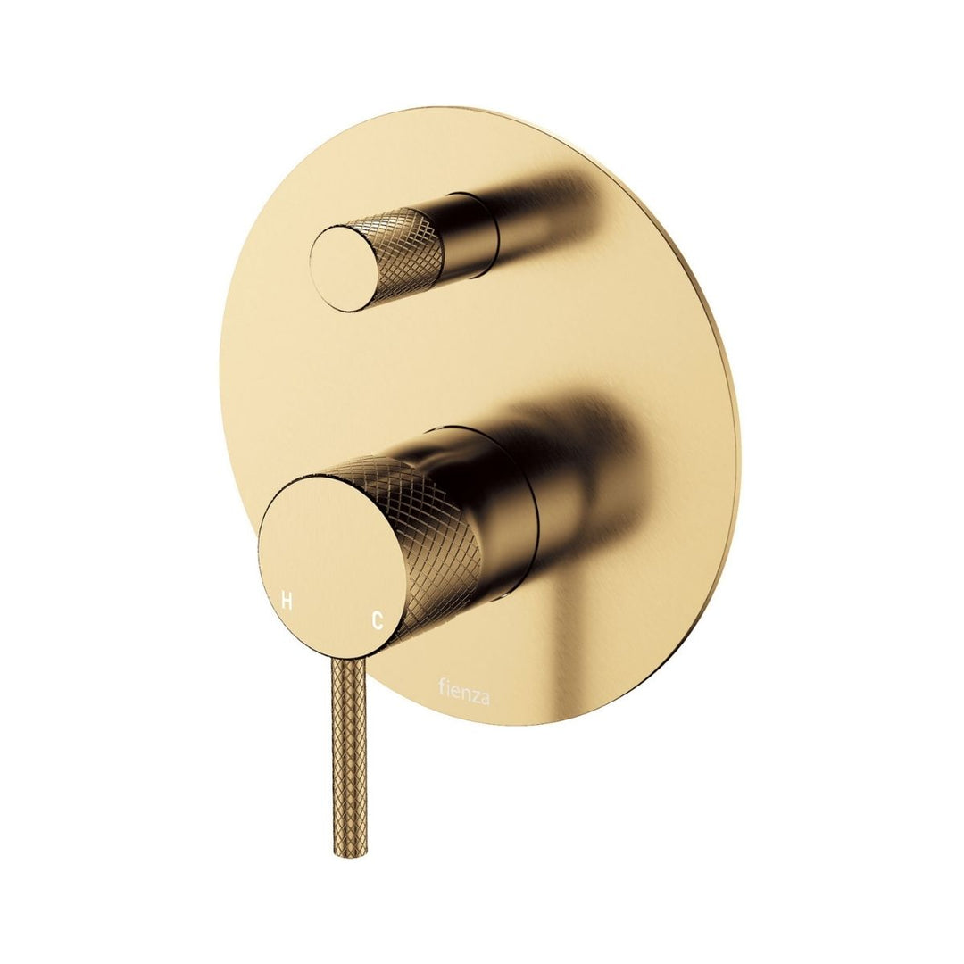 Fienza Axle Large Plate Wall Diverter Mixer (Complete Kit)