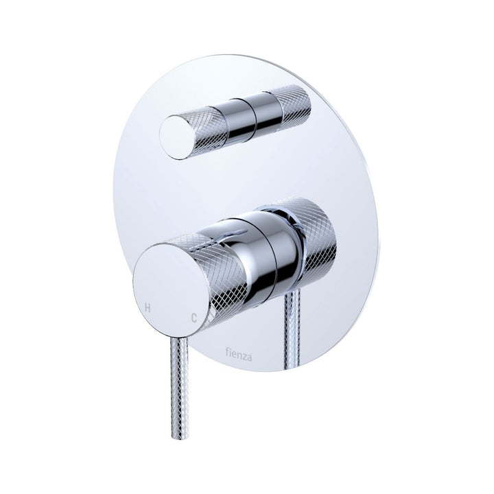 Fienza Axle Large Plate Wall Diverter Mixer (Complete Kit)