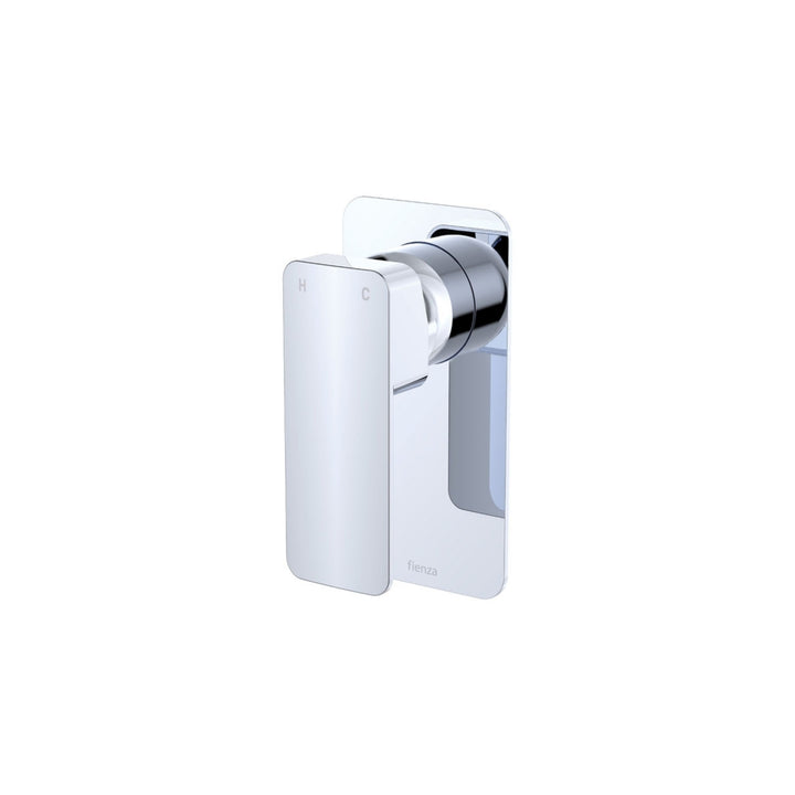 Fienza Tono Rectangular Plate Lead Free Wall Mixer Chrome