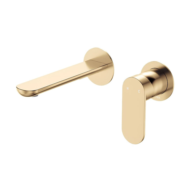 Fienza Empire Slim Basin/Bath Round Plate 160mm Lead Free Wall Mixer Set (Complete Kit)