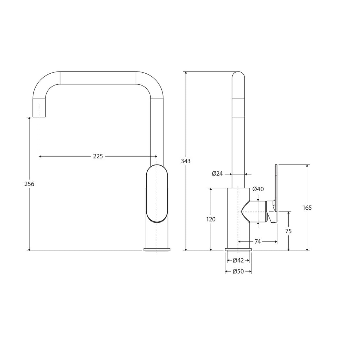 Fienza Empire Slim Lead Free Sink Mixer