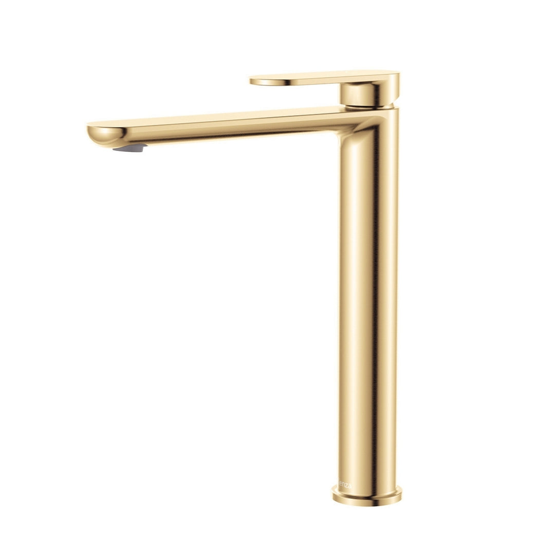 Fienza Empire Slim Cold Start Lead Free Tall Basin Mixer Urban Brass