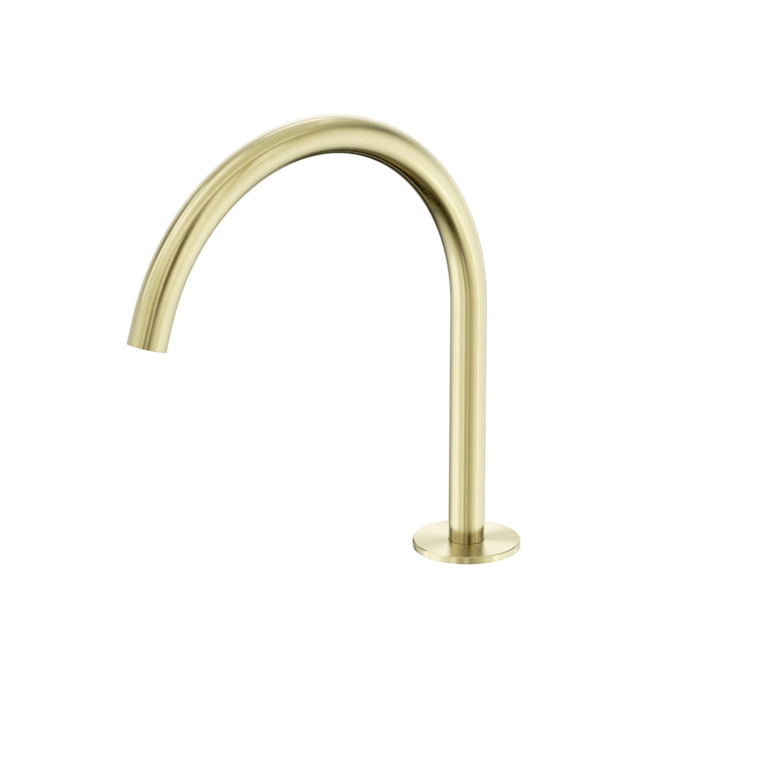 Nero Serenity Arc Bath Spout Brushed Gold