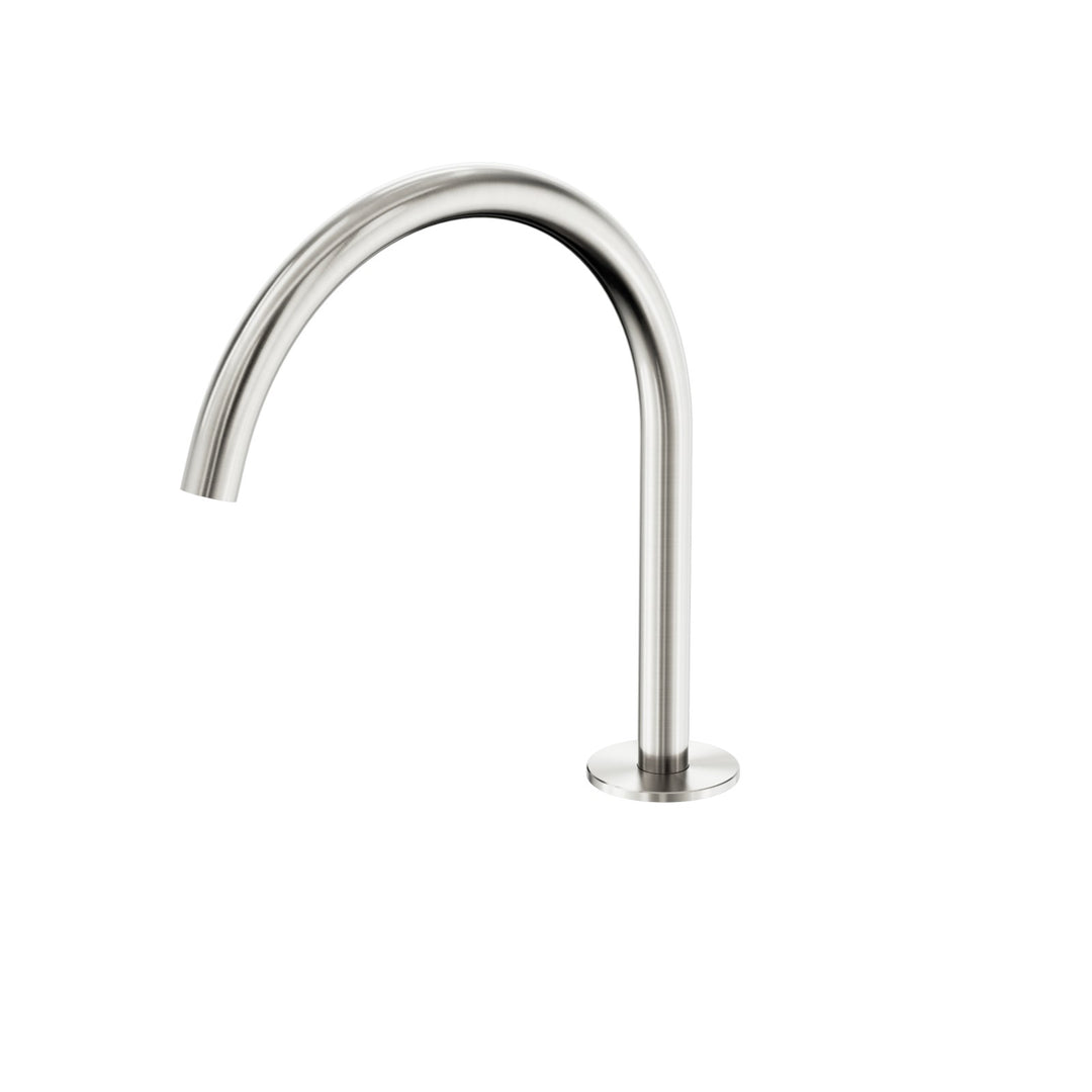 Nero Serenity Arc Bath Spout Brushed Nickel