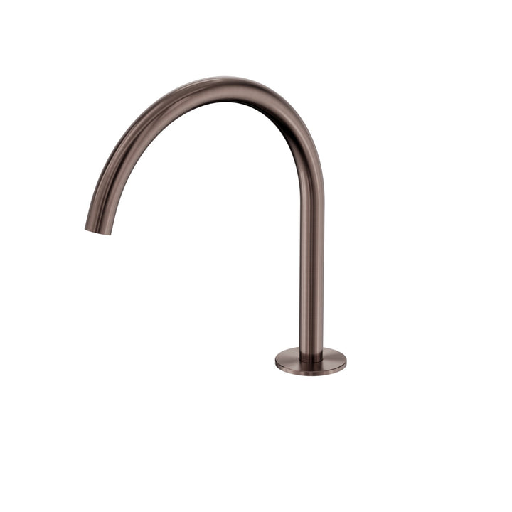 Nero Serenity Arc Bath Spout Brushed Bronze