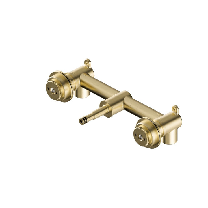 Nero Serenity Universal Wall Basin Set Body Brushed Brass