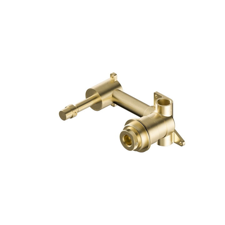Nero Serenity Progressive Universal Wall Basin Mixer Body Brushed Brass