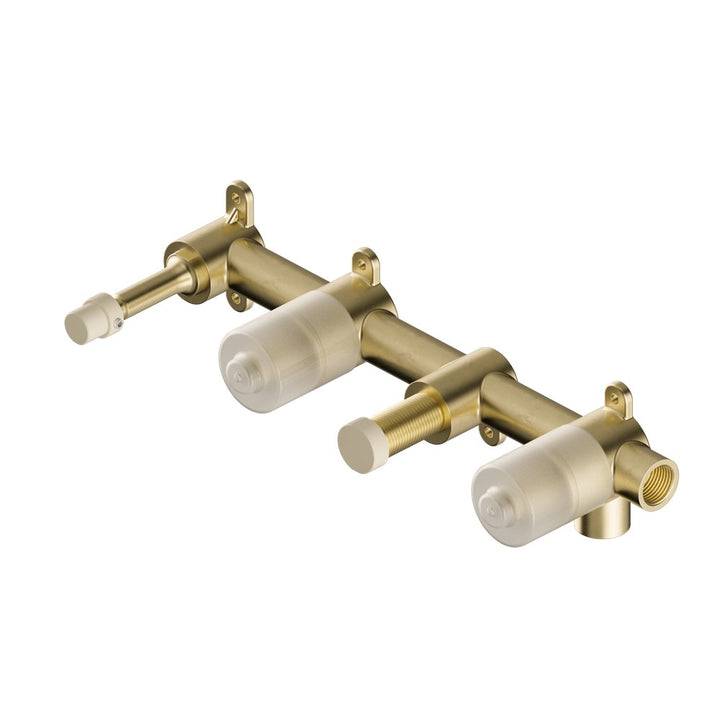 Nero Serenity Shower System - Spout Body Brushed Brass