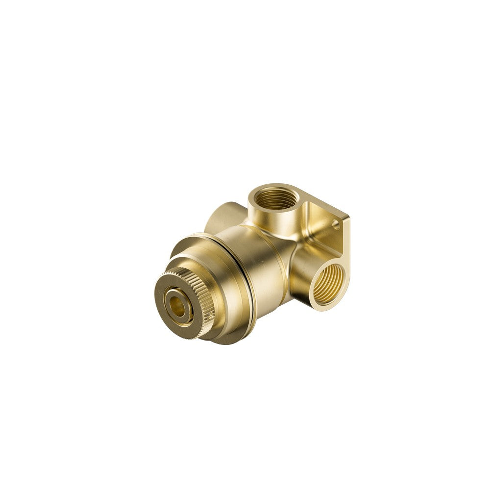 Nero Serenity Progressive Shower Mixer body Brushed Brass