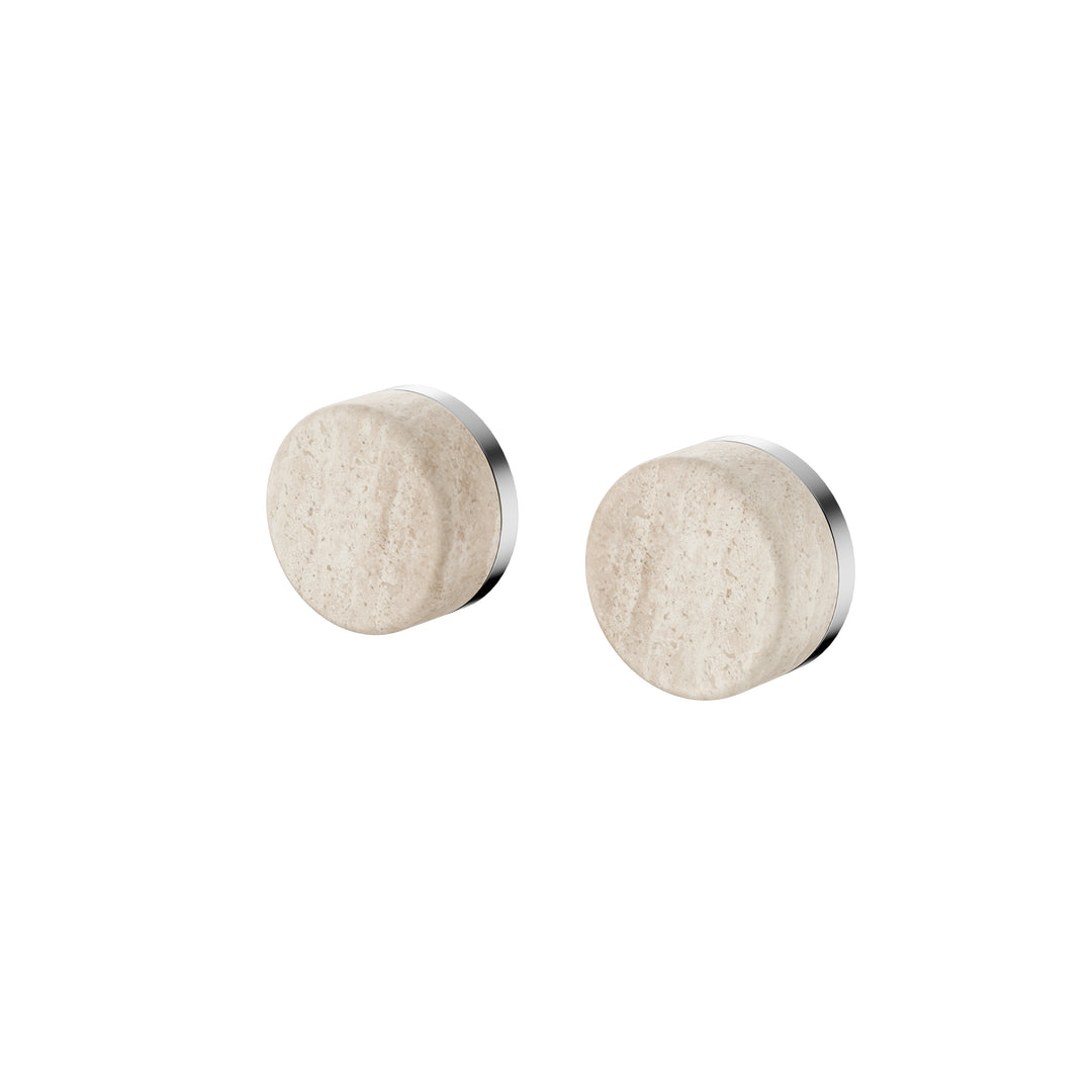 Nero Serenity Wall Top Assembly - Rome Travertine Handle Chrome