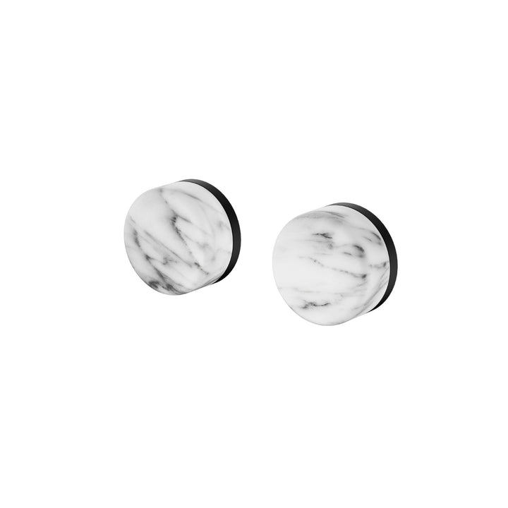 Nero Serenity Wall Top Assembly - Arabescato Corchia Handle Matte Black