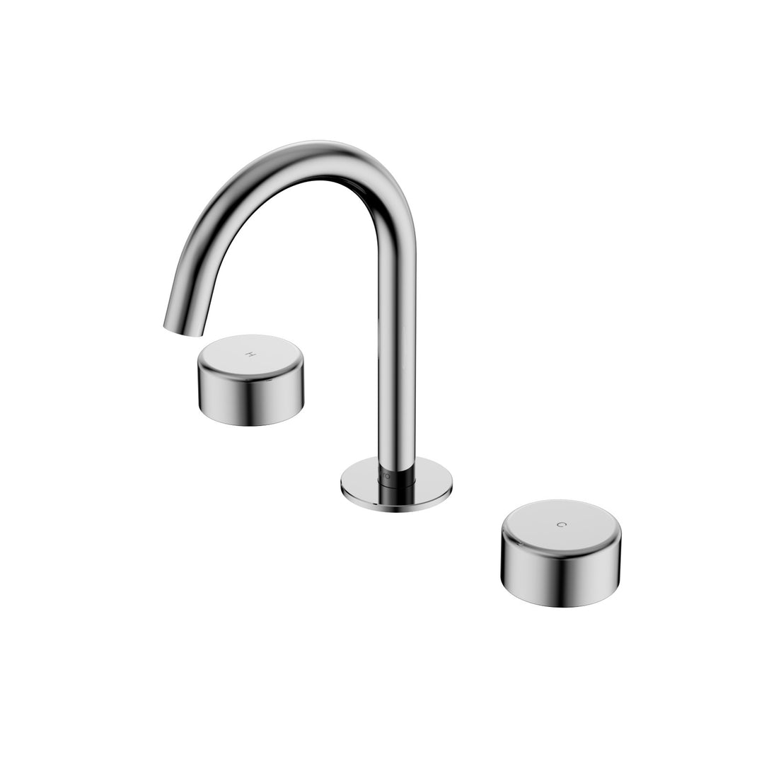 Nero Serenity Basin Set Arc Spout - Metal Handle Chrome