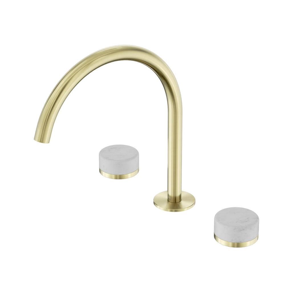 Nero Serenity Bath/Kitchen Set - Carrara Handle Brushed Gold