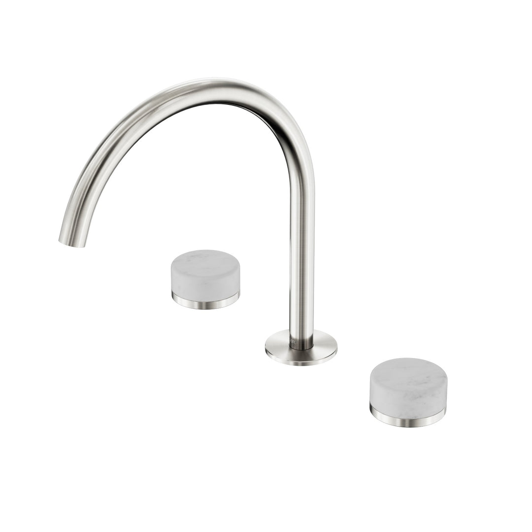 Nero Serenity Bath/Kitchen Set - Carrara Handle Brushed Nickel