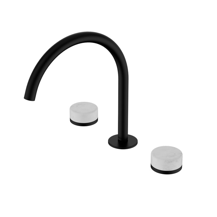 Nero Serenity Bath/Kitchen Set - Carrara Handle Matte Black
