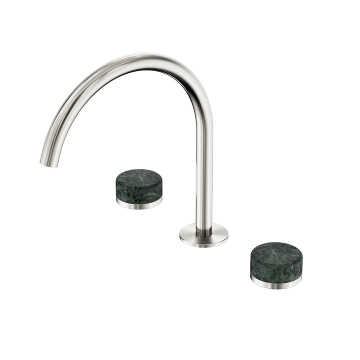 Nero Serenity Bath/Kitchen Set - Verde Alpi Handle Brushed Nickel
