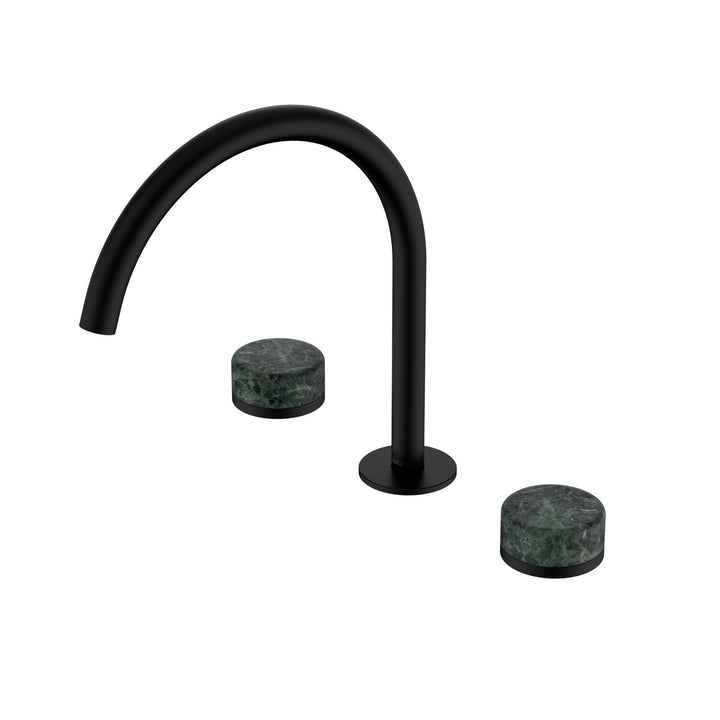 Nero Serenity Bath/Kitchen Set - Verde Alpi Handle Matte Black