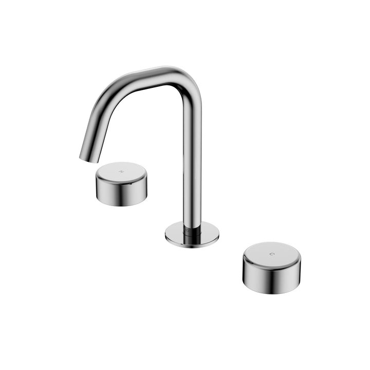 Nero Serenity Edge Spout Basin Set - Metal Handle Chrome
