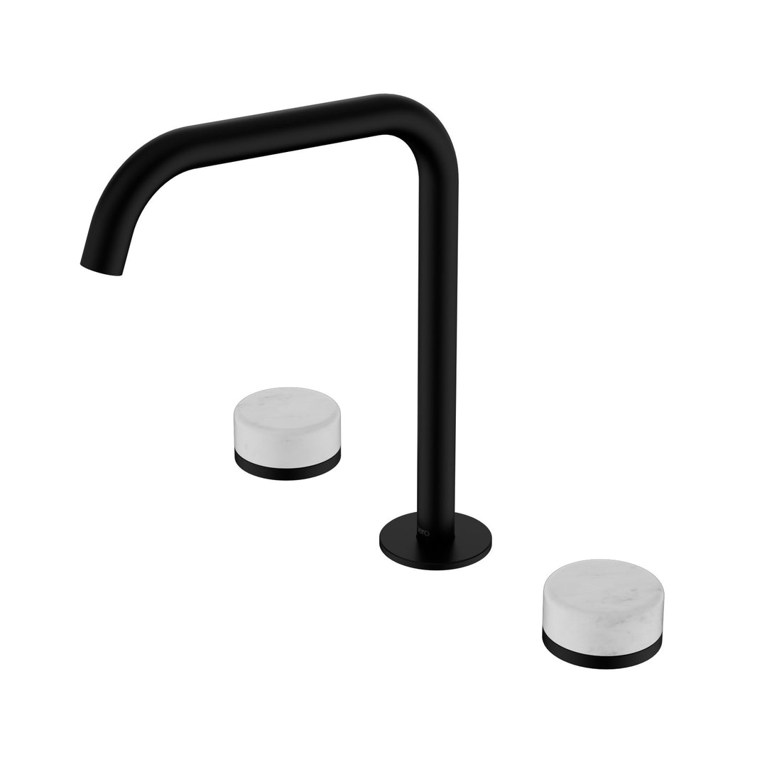 Nero Serenity Edge Spout Bath/Kitchen Set - Carrara Handle Matte Black