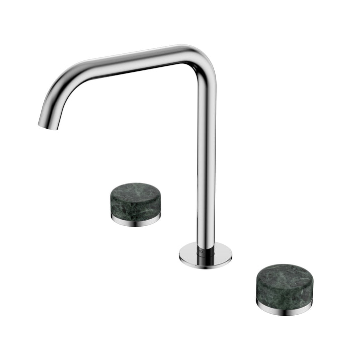 Nero Serenity Edge Spout Bath/Kitchen Set - Verde Alpi Handle Chrome