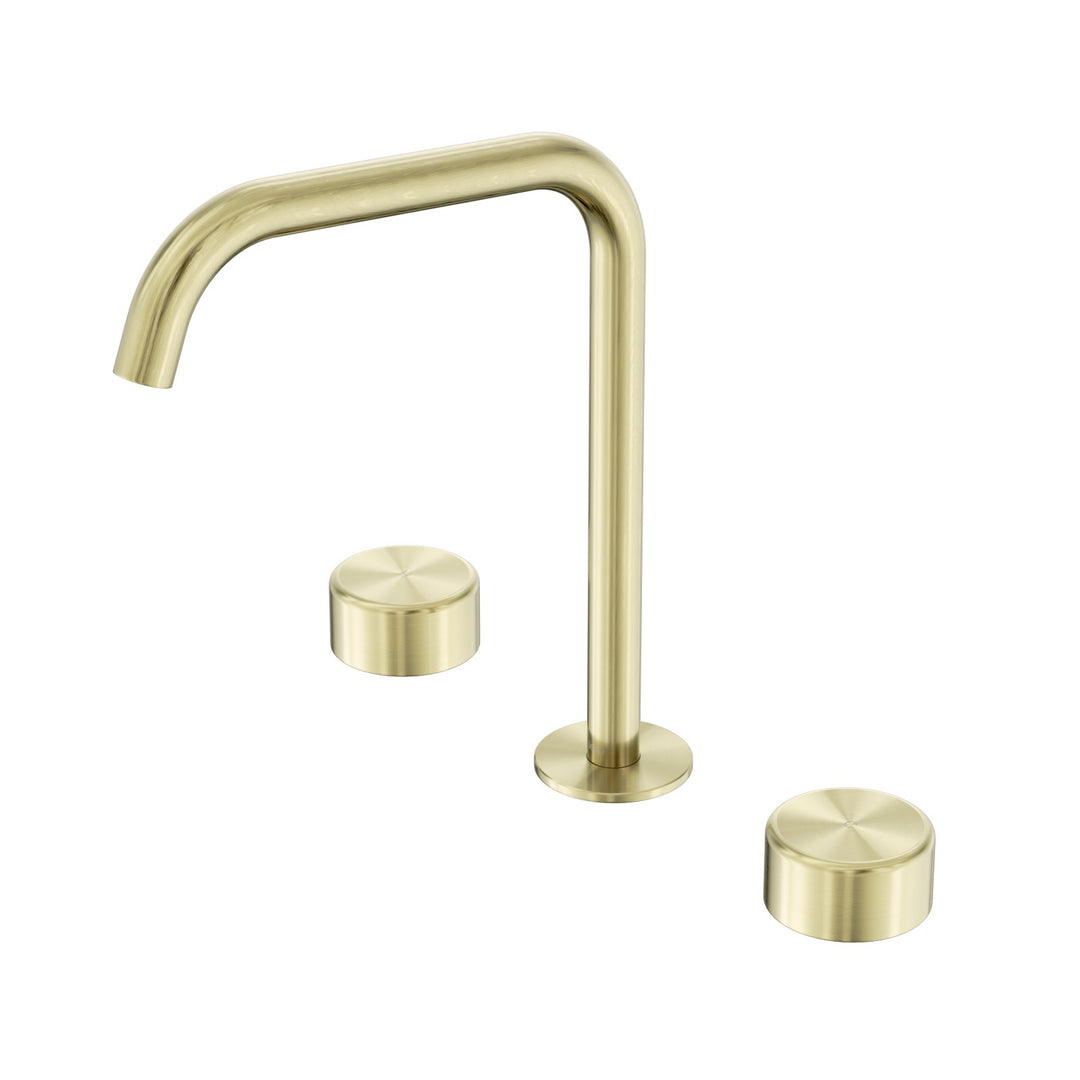 Nero Serenity Edge Spout Bath/Kitchen Set - Metal Handle Brushed Gold