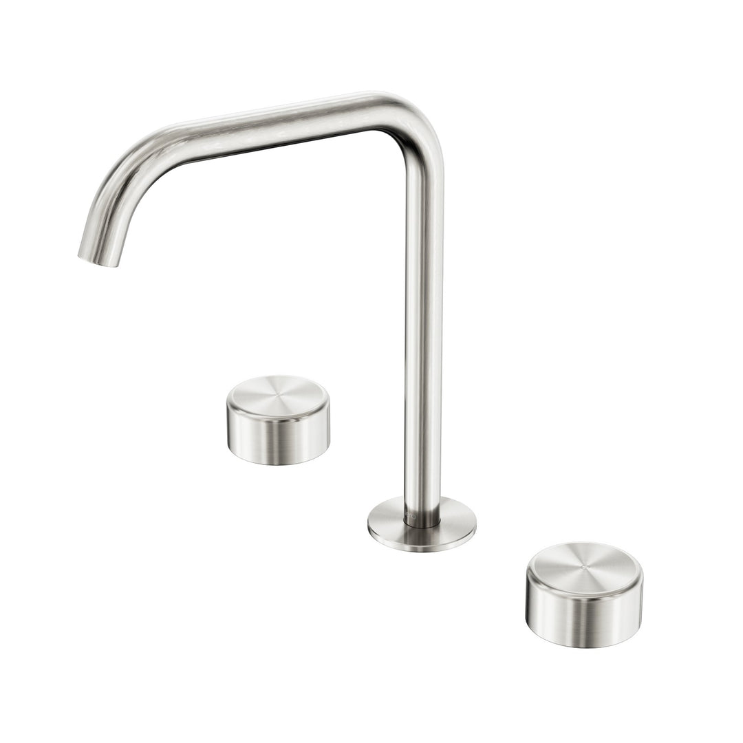 Nero Serenity Edge Spout Bath/Kitchen Set - Metal Handle Brushed Nickel