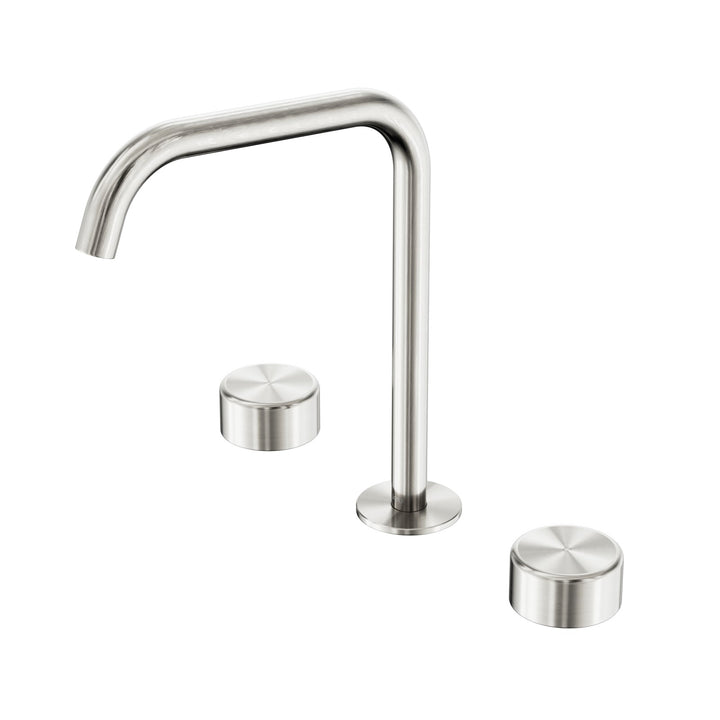 Nero Serenity Edge Spout Bath/Kitchen Set - Metal Handle Brushed Nickel