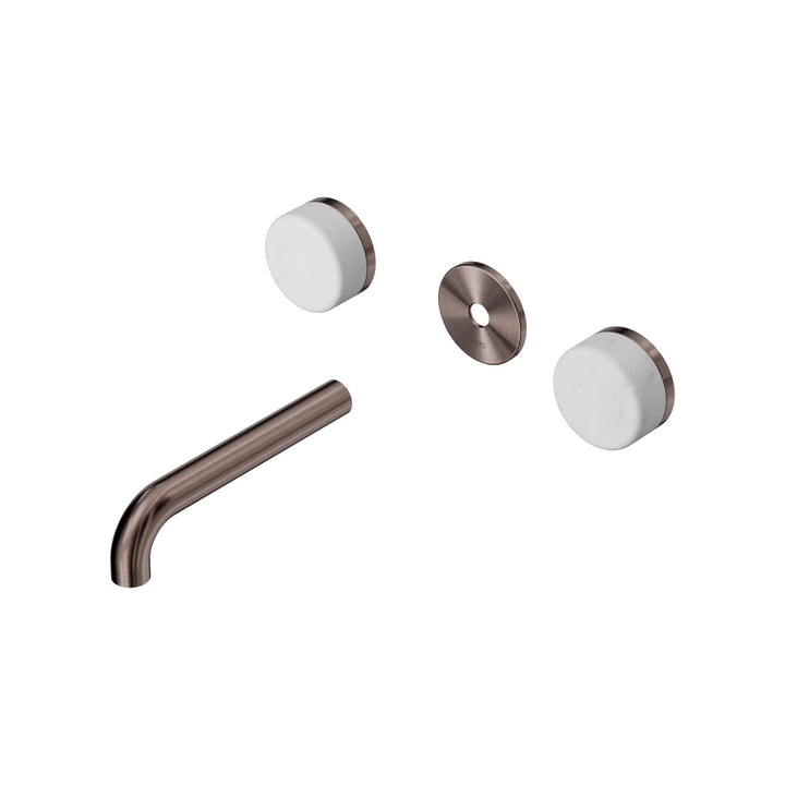 Nero Serenity Wall Basin Set Trim Kit 160/185/220mm - Carrara Handle