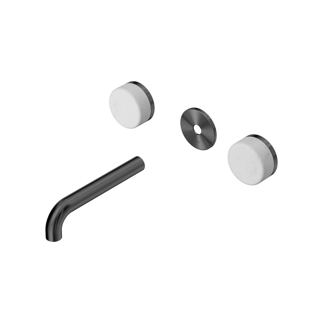 Nero Serenity Wall Basin Set Trim Kit 160/185/220mm - Carrara Handle