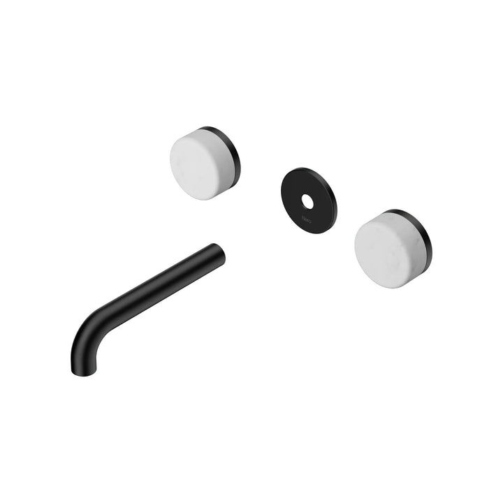 Nero Serenity Wall Basin Set Trim Kit 160/185/220mm - Carrara Handle