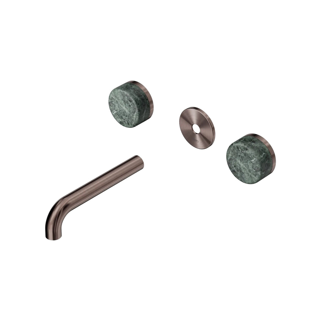 Nero Serenity Wall Basin Set Trim Kit 160/185/220mm - Verde Alpi Handle