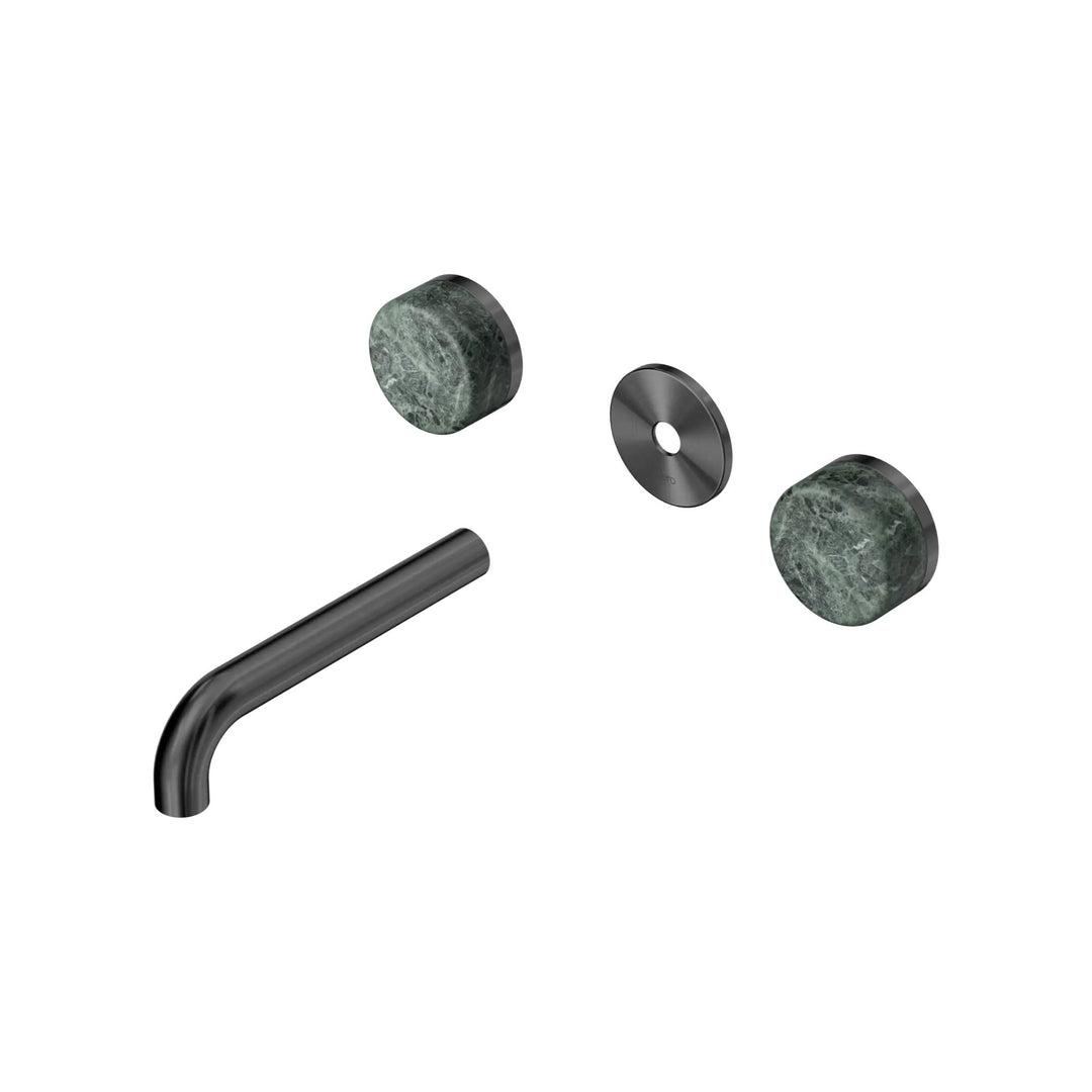 Nero Serenity Wall Basin Set Trim Kit 160/185/220mm - Verde Alpi Handle