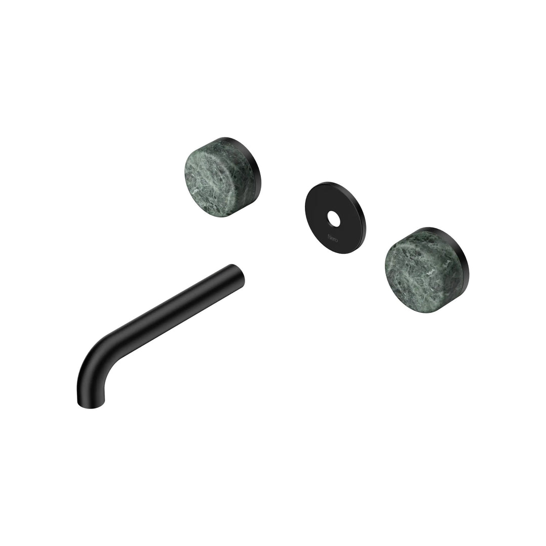 Nero Serenity Wall Basin Set Trim Kit 160/185/220mm - Verde Alpi Handle