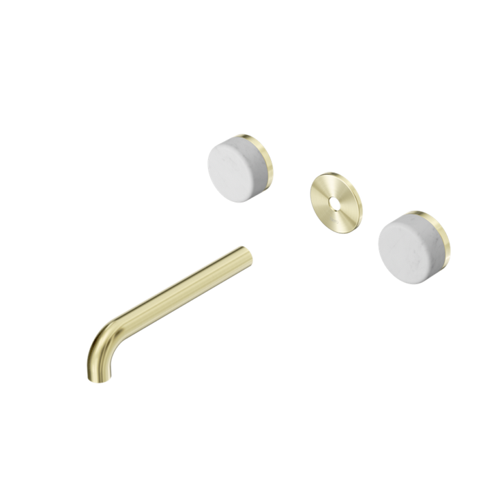 Nero Serenity Wall Basin Set Trim Kit 160/185/220mm - Carrara Handle - Design 10