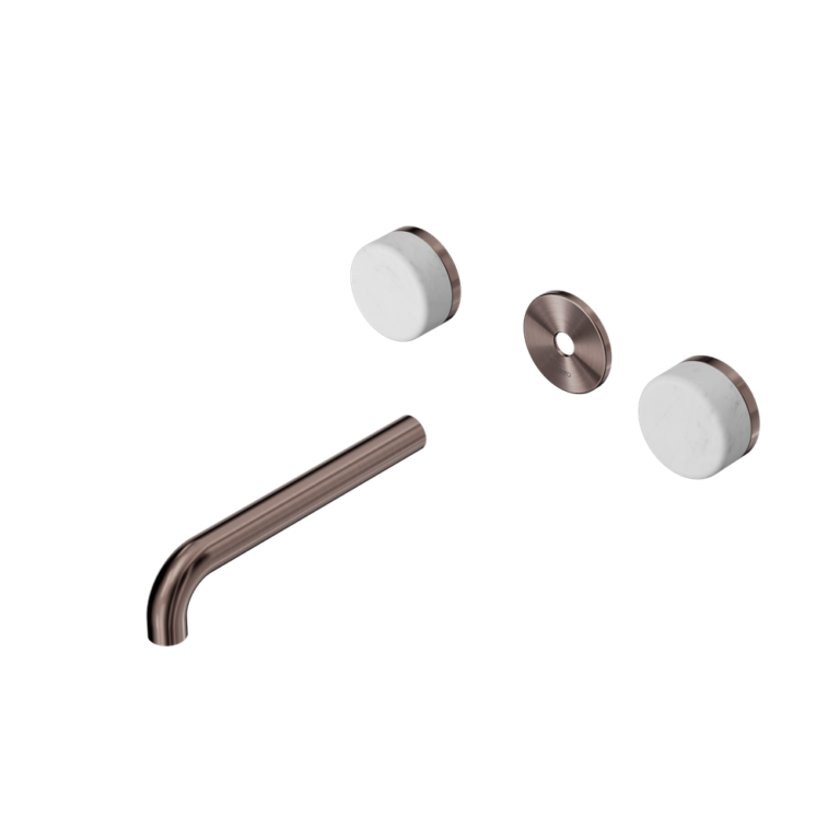 Nero Serenity Wall Basin Set Trim Kit 160/185/220mm - Carrara Handle - Design 10