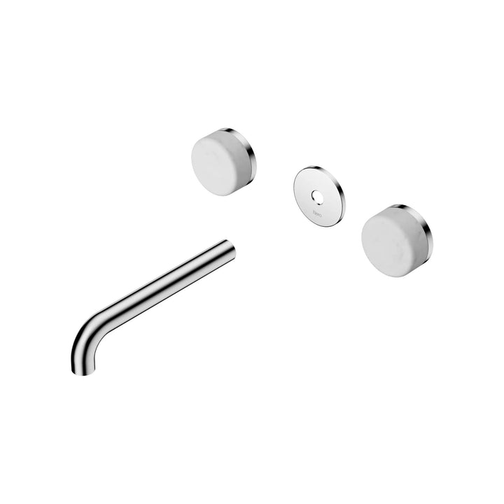 Nero Serenity Wall Basin Set Trim Kit 160/185/220mm - Carrara Handle