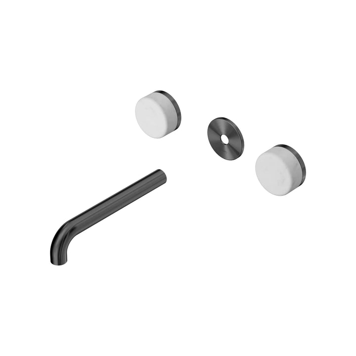 Nero Serenity Wall Basin Set Trim Kit 160/185/220mm - Carrara Handle