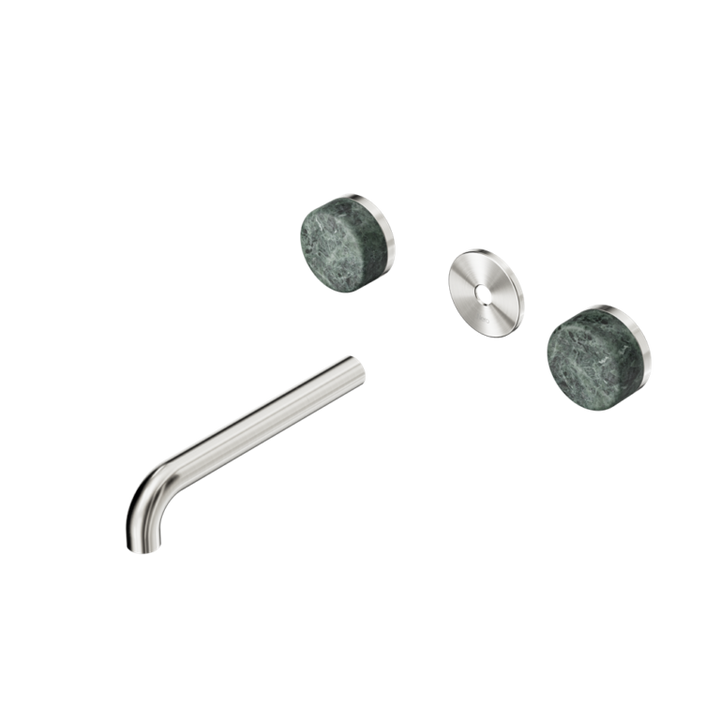 Nero Serenity Wall Basin Set Trim Kit 160/185/220mm - Verde Alpi Handle - Design 10