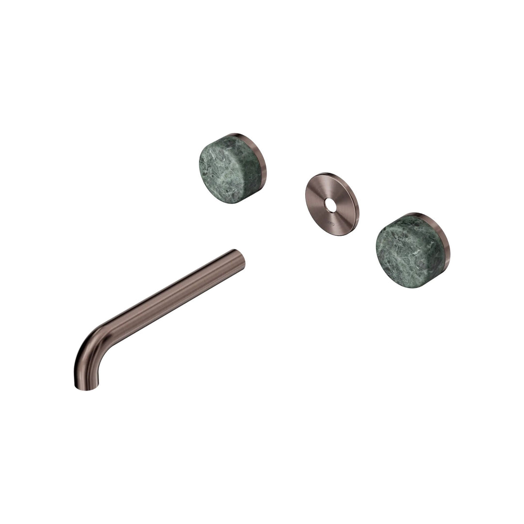 Nero Serenity Wall Basin Set Trim Kit 160/185/220mm - Verde Alpi Handle