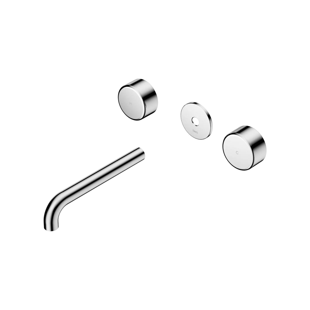 Nero Serenity Wall Basin Set Trim Kit 160/185/220mm - Metal Handle