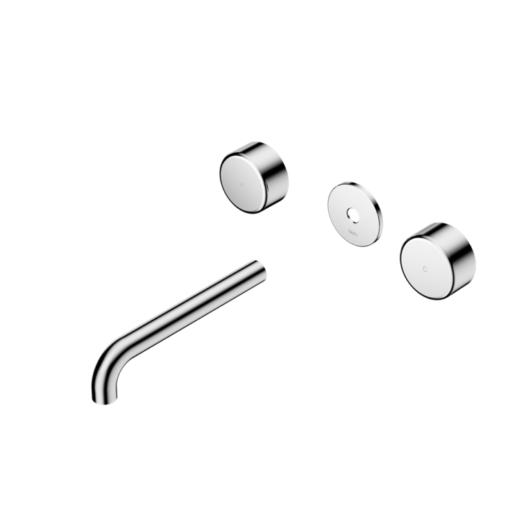 Nero Serenity Wall Basin Set Trim Kit 160/185/220mm - Metal Handle - Design 10