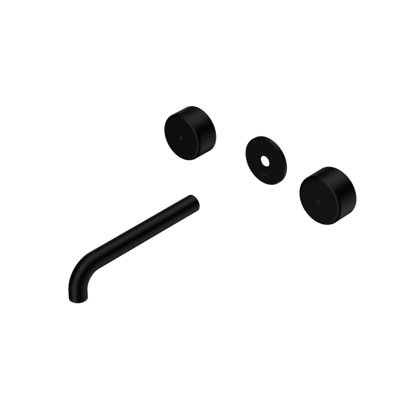 Nero Serenity Wall Basin Set Trim Kit 160/185/220mm - Metal Handle - Design 10