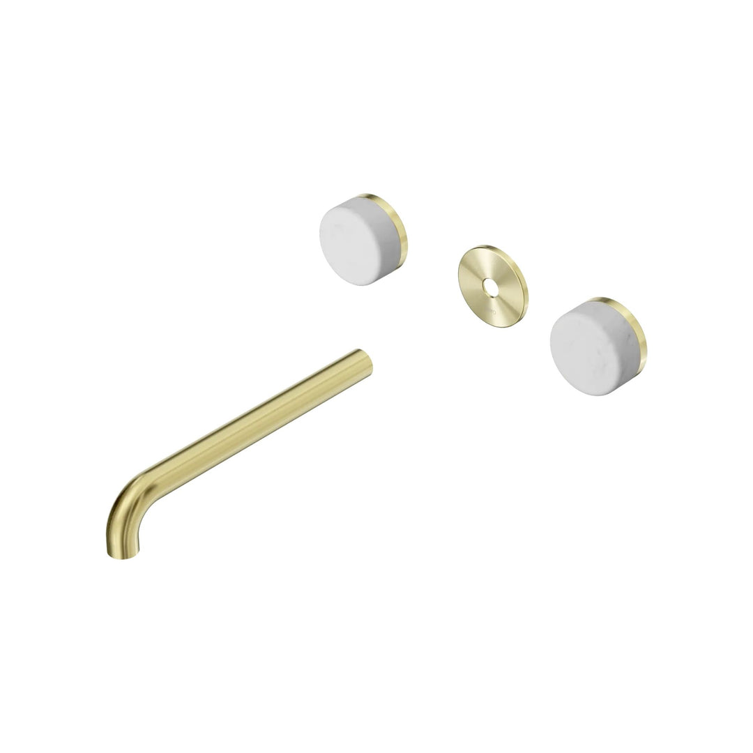 Nero Serenity Wall Basin Set Trim Kit 160/185/220mm - Carrara Handle