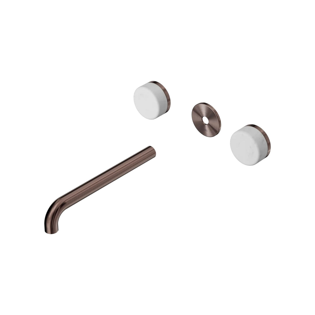 Nero Serenity Wall Basin Set Trim Kit 160/185/220mm - Carrara Handle