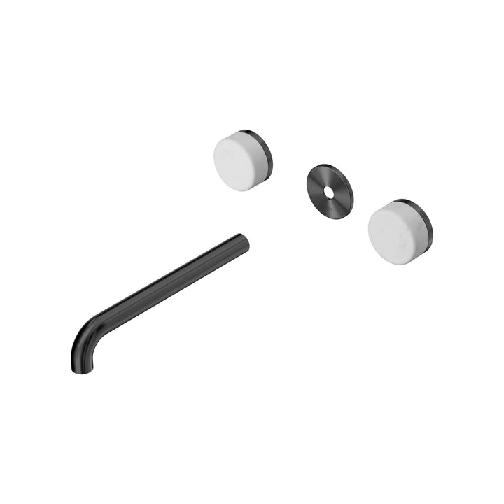 Nero Serenity Wall Basin Set Trim Kit 160/185/220mm - Carrara Handle